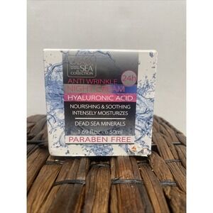 Dead Sea Collection Hyaluronic Acid Anti-Wrinkle Night Cream 1.69 fl oz (50 ml)